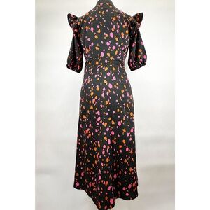 Influence Fashion, US Size 8, Black w/ Pink & Orange Pattern, New /out Tags